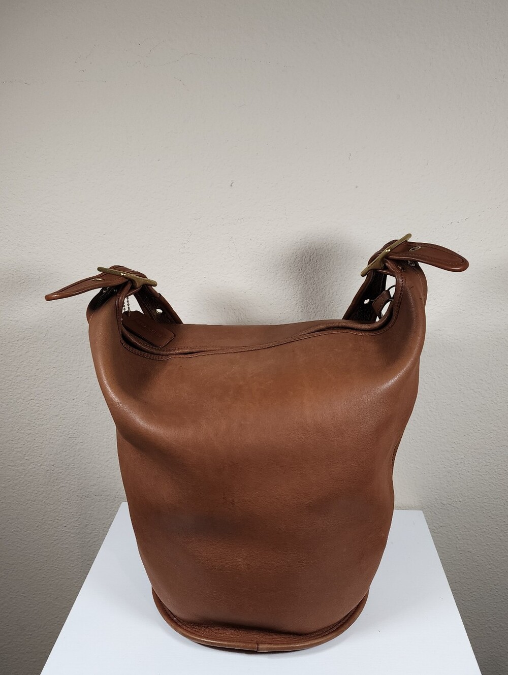Vintage Coach British Tan Duffle Sac #9085 - Picture 5 of 16